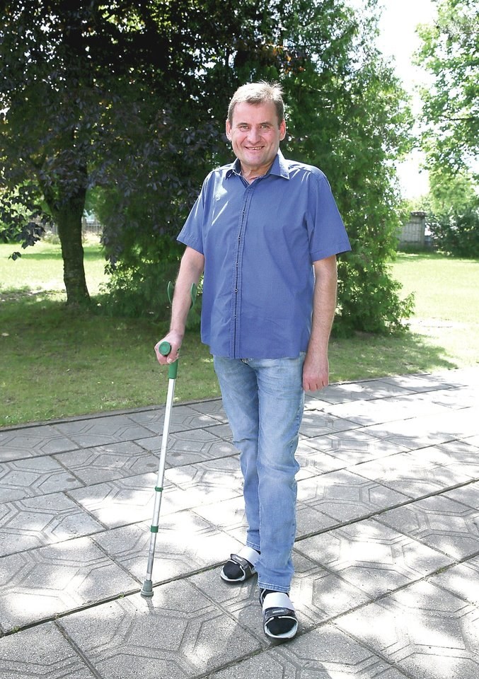 Eugenijus Dargužis yra vienas ilgiausiai Lietuvoje nuo COVID-19 infekcijos gydytų ligonių / A.Švelnos nuotr.