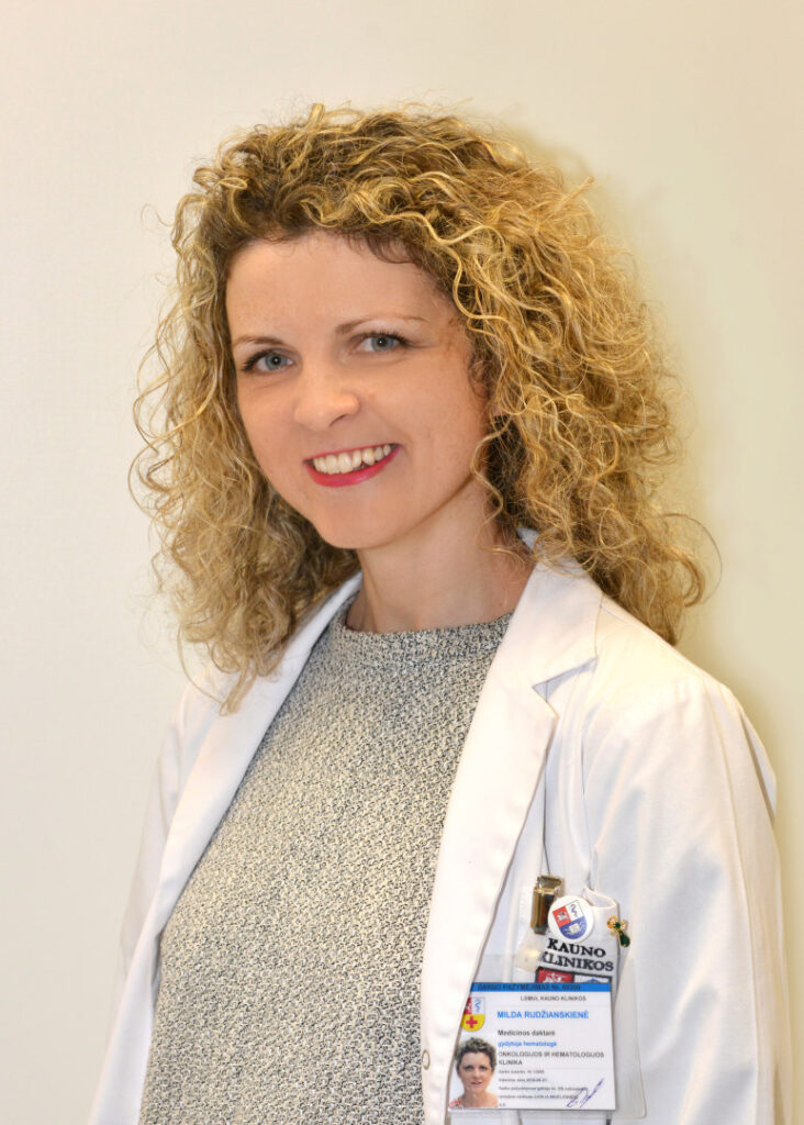 Kauno klinikų Onkologijos ir hematologijos klinikos gydytoja hematologe dr. Milda Rudžianskienė.