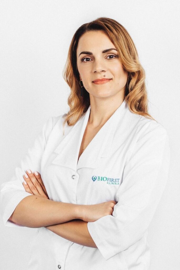 Gydytoja otorinolaringologė dr. Aurelija Vegienė. Klinikos „Biofirst“ nuotr.