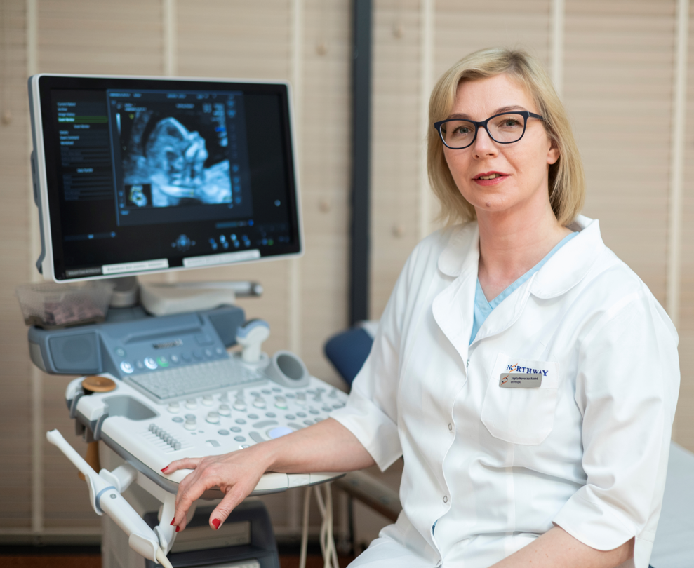 Gydytoja akušerė-ginekologė Sigita Neverauskienė.