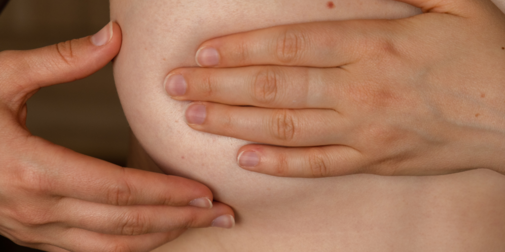 Krūtis; krūtų apčiuopa