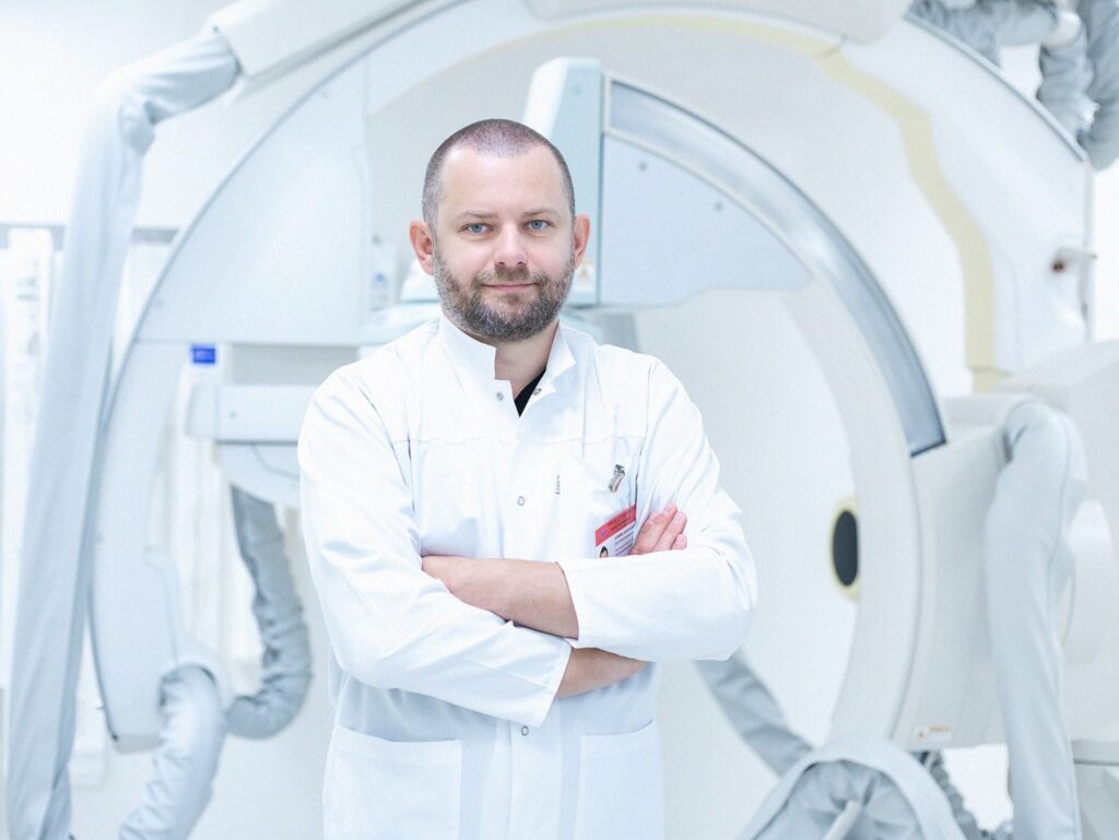 Intervencinės radiologijos gydytojas Andrejus Afanasjevas / RVUL nuotr.