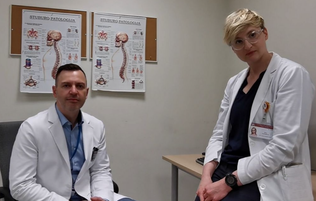 Gydytoja neurochirurgė O.Lapteva, ortopedas traumatologas dr. G.Bernotavičius