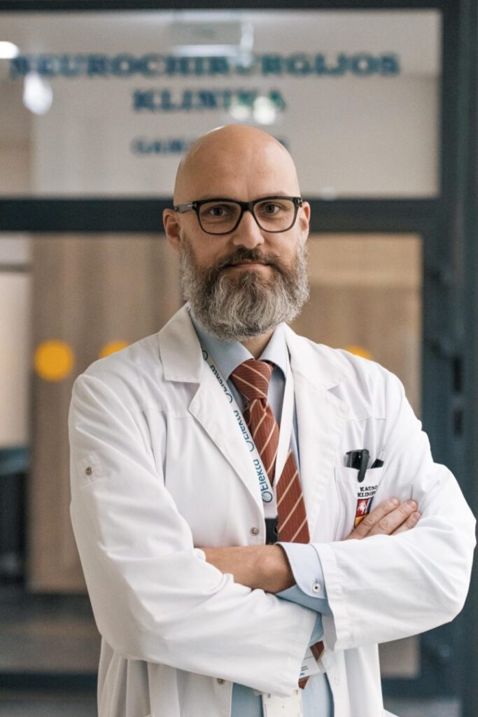 Gydytojas neurochirurgas dr. Andrius Radžiūnas / Kauno klinikų nuotr. 