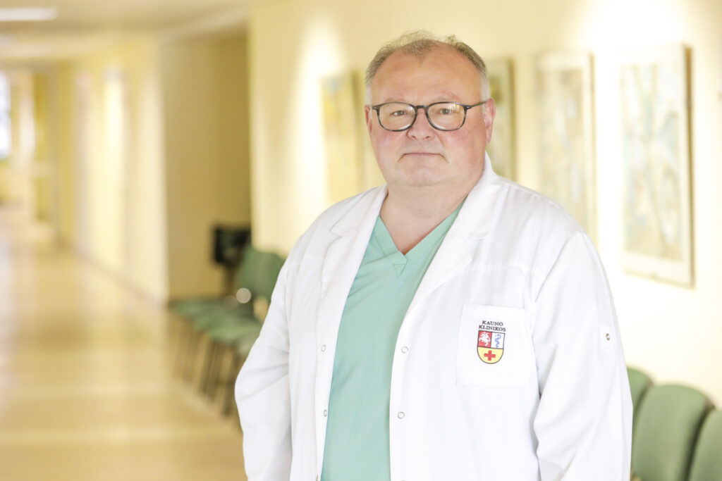 Intervencinės kardiologijos skyriaus vadovas prof. dr. Ramūnas Unikas / Kauno klinikų nuotr. 