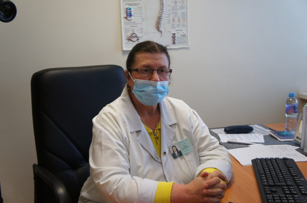 Gydytoja ortopedė traumatologė Jūratė Kučinskienė.  