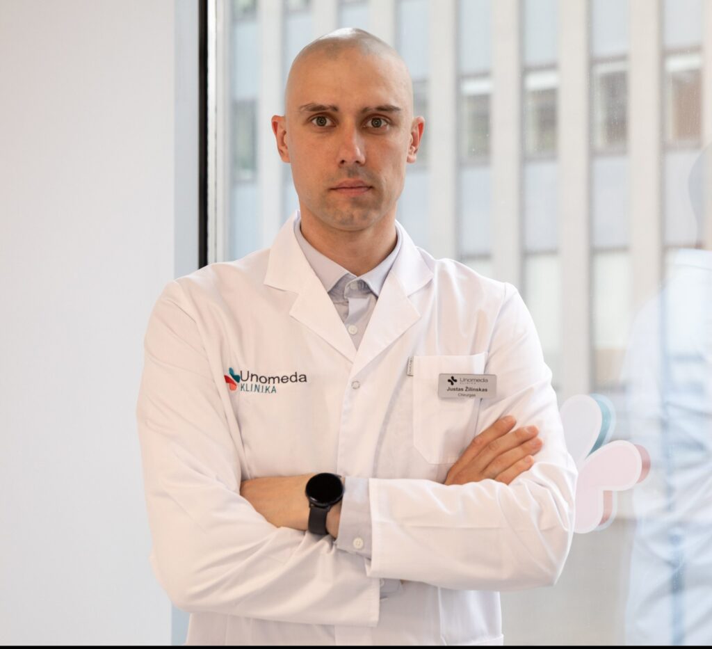 Pilvo chirurgas Justas Žilinskas.