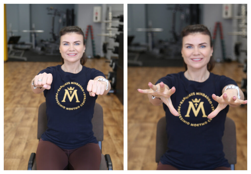 Pratimas limfotakai suaktyvinti rankose