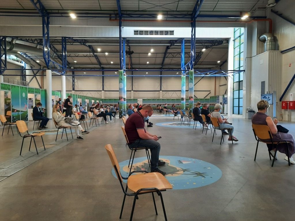 „Litexpo“ vakcinacijos centras Vilniuje / Sauliaus Žiūros nuotr.