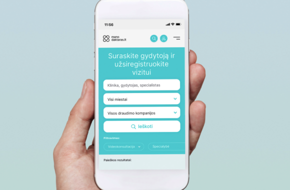 sveikatos paslaugų platforma manodaktaras.lt